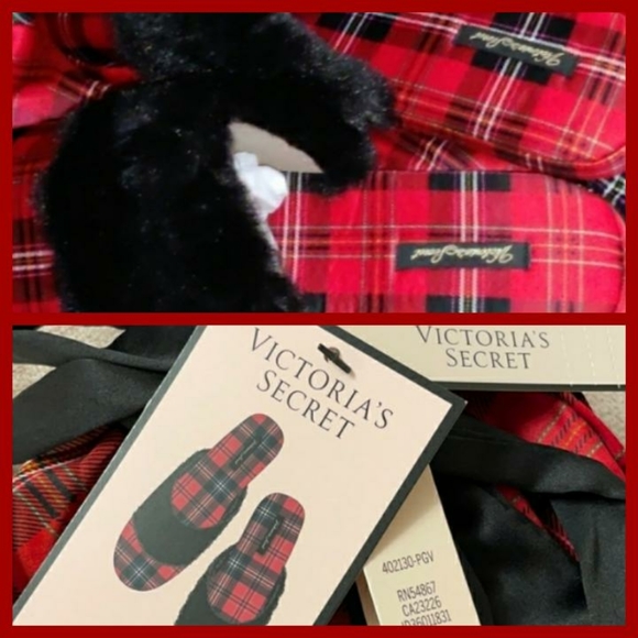 VS Plaid Luxe Slippers! - Picture 3 of 3